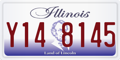 IL license plate Y148145