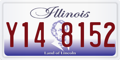 IL license plate Y148152