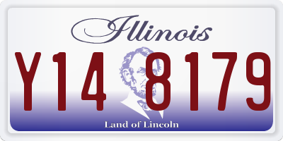 IL license plate Y148179