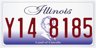 IL license plate Y148185
