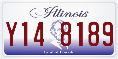 IL license plate Y148189
