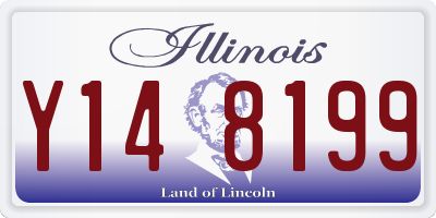 IL license plate Y148199