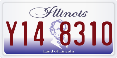 IL license plate Y148310