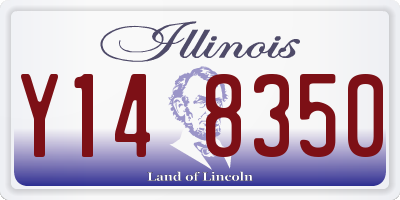 IL license plate Y148350