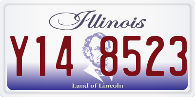 IL license plate Y148523