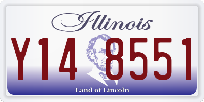 IL license plate Y148551