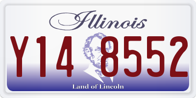 IL license plate Y148552