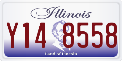 IL license plate Y148558