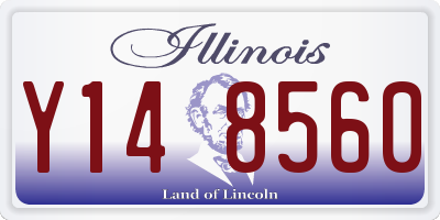 IL license plate Y148560