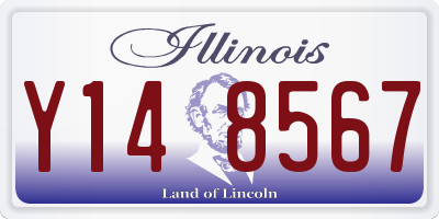 IL license plate Y148567