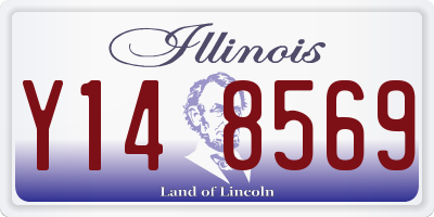 IL license plate Y148569