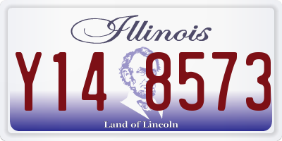 IL license plate Y148573