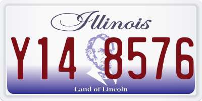 IL license plate Y148576