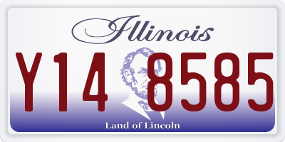 IL license plate Y148585