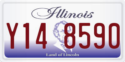 IL license plate Y148590