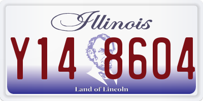 IL license plate Y148604