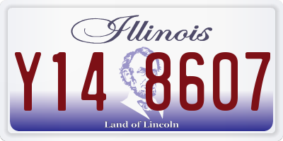 IL license plate Y148607