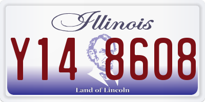 IL license plate Y148608