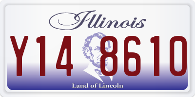IL license plate Y148610