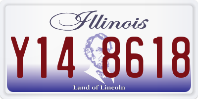 IL license plate Y148618