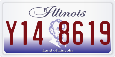 IL license plate Y148619