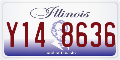 IL license plate Y148636