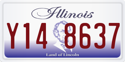 IL license plate Y148637