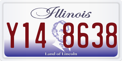 IL license plate Y148638
