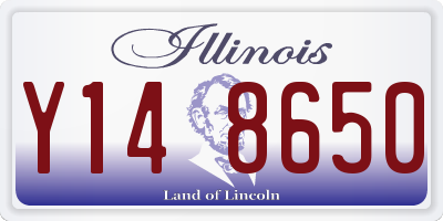 IL license plate Y148650