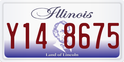 IL license plate Y148675