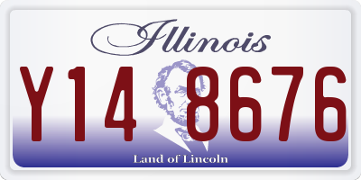 IL license plate Y148676