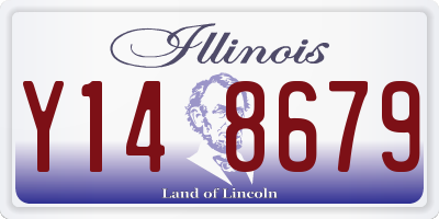 IL license plate Y148679