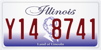 IL license plate Y148741