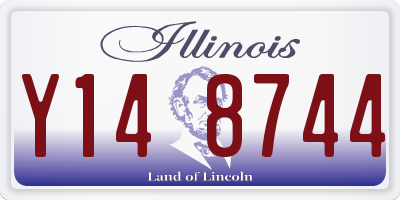 IL license plate Y148744