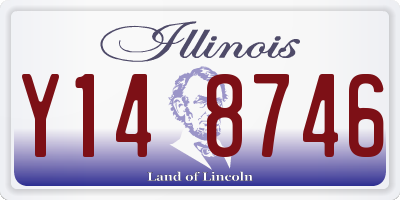 IL license plate Y148746