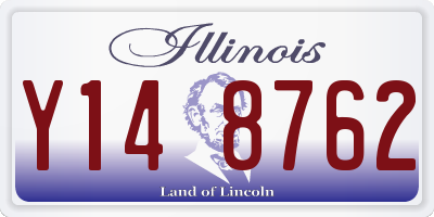 IL license plate Y148762