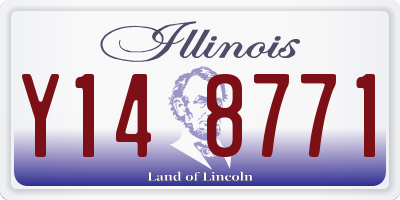 IL license plate Y148771