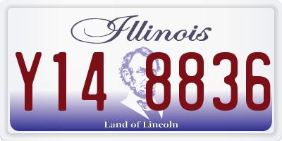 IL license plate Y148836