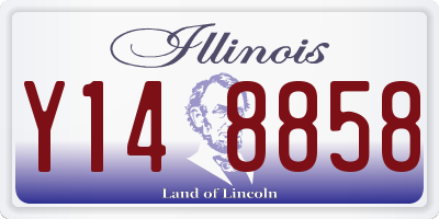 IL license plate Y148858
