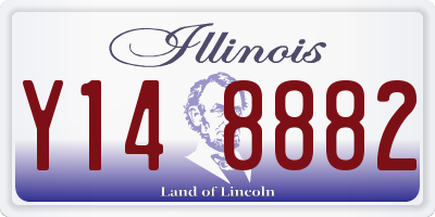 IL license plate Y148882