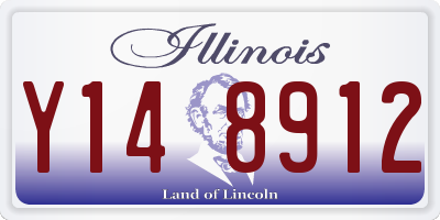 IL license plate Y148912