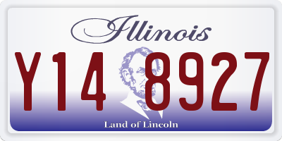 IL license plate Y148927