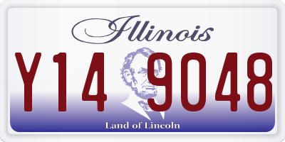 IL license plate Y149048