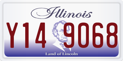 IL license plate Y149068