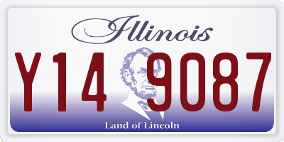 IL license plate Y149087