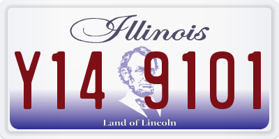 IL license plate Y149101