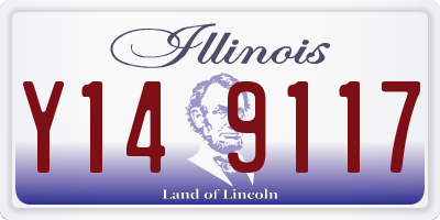 IL license plate Y149117