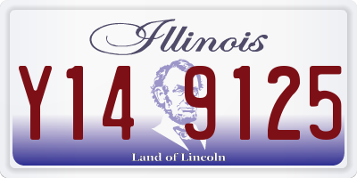 IL license plate Y149125
