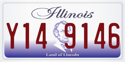 IL license plate Y149146