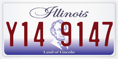 IL license plate Y149147